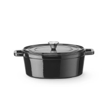 HENDI CAÇAROLA DE FERRO PRETO ESMALTADO 365x290 | Logifacas