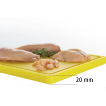 , Bartscher Tábua de Corte pro 32x26 Amarelo | Logifacas