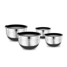 CASTEY TAÇA DE AÇO COM BASE DE BORRACHA SET 4 | Logifacas