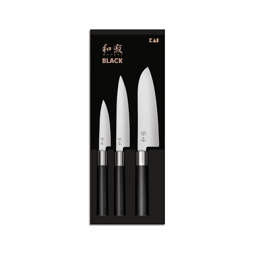 WASABI BLACK CONJUNTO 3 FACAS | Logifacas