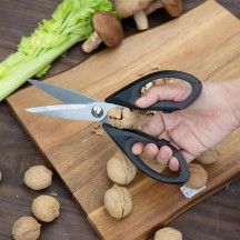 Logifacas Tesoura de cozinha de aço inoxidável resistente | Logifacas