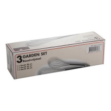 Logifacas Batedor de Aço Inox 3 peças - 20 / 25 / 30cm | Logifacas