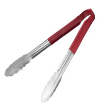 Logifacas Pinça Inox para servir vermelho 29cm | Logifacas