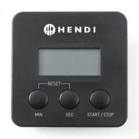 HENDI Temporizador de Cozinha Digital, Clip Metal | Logifacas