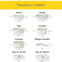 CASTEY CONJUNTO DE COZINHA 8 PEÇAS | Logifacas