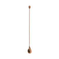 Colher de bar em formato Skull em cobre 33 cm | Logifacas