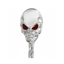 Colher de bar em formato Skull aço inoxidável 33 cm  | Logifacas