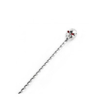 Colher de bar em formato Skull aço inoxidável 33 cm  | Logifacas