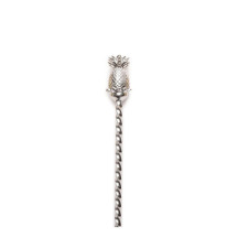 Colher de bar em aço inox com formato de abacaxi 33 cm | Logifacas