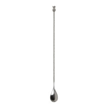 Colher de bar em aço inox com formato de abacaxi 33 cm | Logifacas