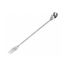 Colher de bar Trident 40 cm em aço inoxidável | Logifacas