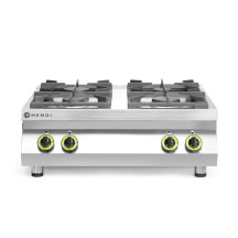 HENDI Fogão a gás de 4 bocas da linha Kitchen Line - modelo de mesa  | Logifacas
