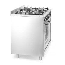 HENDI Fogão a gás - 5 queimadores com forno elétrico | Logifacas