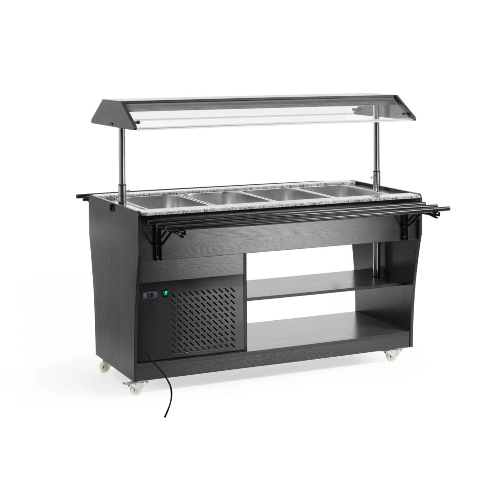 HENDI Buffet para saladas Arktic 4 recipientes GN 1/1 | Logifacas