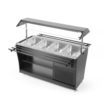 HENDI Buffet para saladas Arktic 4 recipientes GN 1/1 | Logifacas