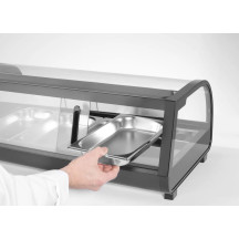 HENDI Expositor de Sushi 5x GN 1/2 (A)40 mm recipientes incl.  | Logifacas