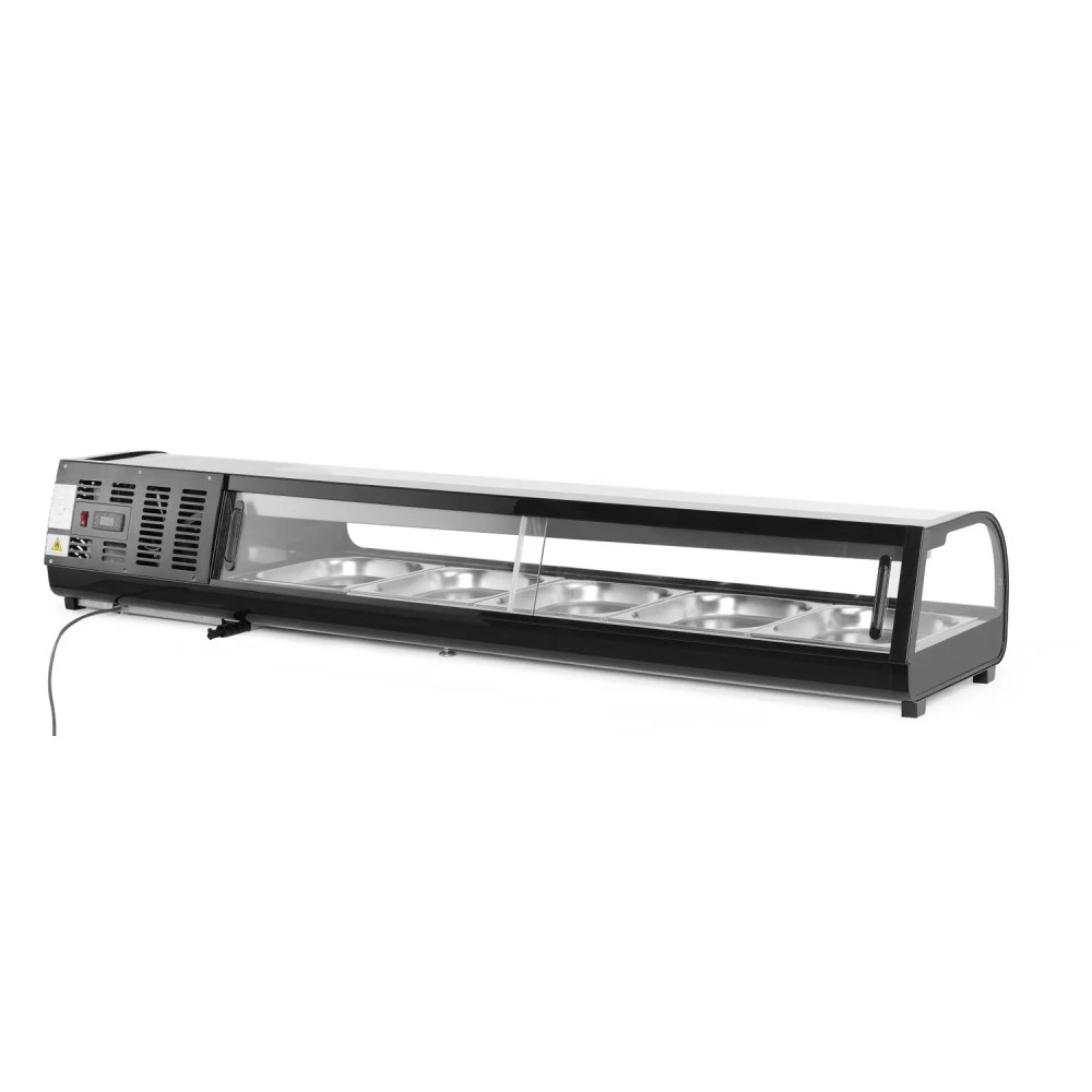 HENDI Expositor de Sushi 5x GN 1/2 (A)40 mm recipientes incl.  | Logifacas