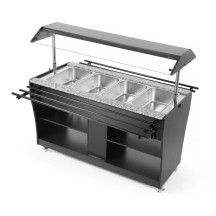 HENDI Buffet aquecido espaço para 4 GN 1/1 | Logifacas
