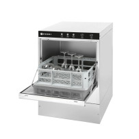 HENDI Máquina de lavar copos 40x40 controlo eletromecânico | Logifacas