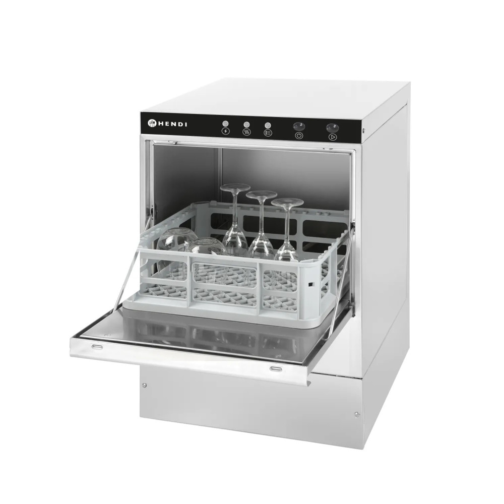 HENDI Máquina de lavar copos 40x40 controlo eletromecânico | Logifacas