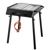 HENDI Xantos Black Grelhador a gás, Preto, 9,5kW | Logifacas