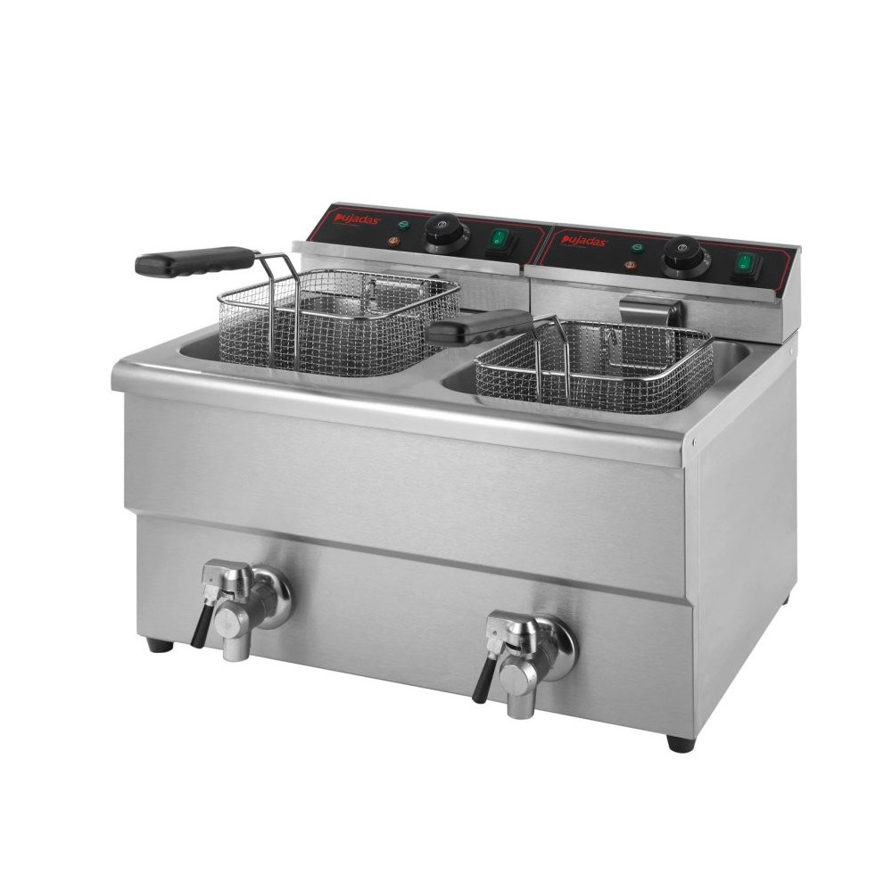 PUJADAS Fritadeira dupla de bancada, 16 L, 2 x | Logifacas.