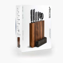 ARCOS Bloco de madeira de 4 facas de cozinha série Eclipse | Logifacas.
