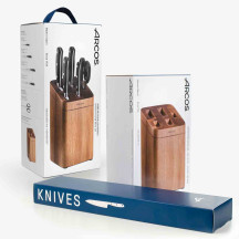 ARCOS Bloco de madeira de 4 facas de cozinha série Riviera | Logifacas.