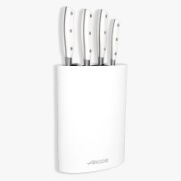 ARCOS Conjunto de 4 facas da série Riviera Blanc + bloco | Logifacas.