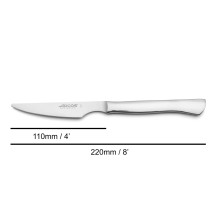 Faca de bife monobloco com lâmina lisa de 220 mm