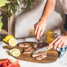ARCOS Faca de bife Lâmina Madrepérola Madeira de Carvalho | Logifacas
