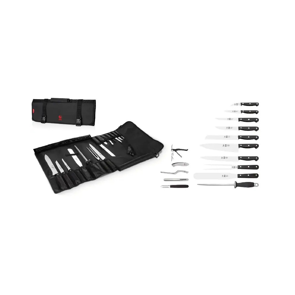ICEL Conjunto de estojo para facas de chef - 15 peças | Logifacas.